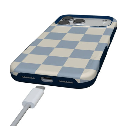 Fit Check | Light Blue Checkerboard Case
