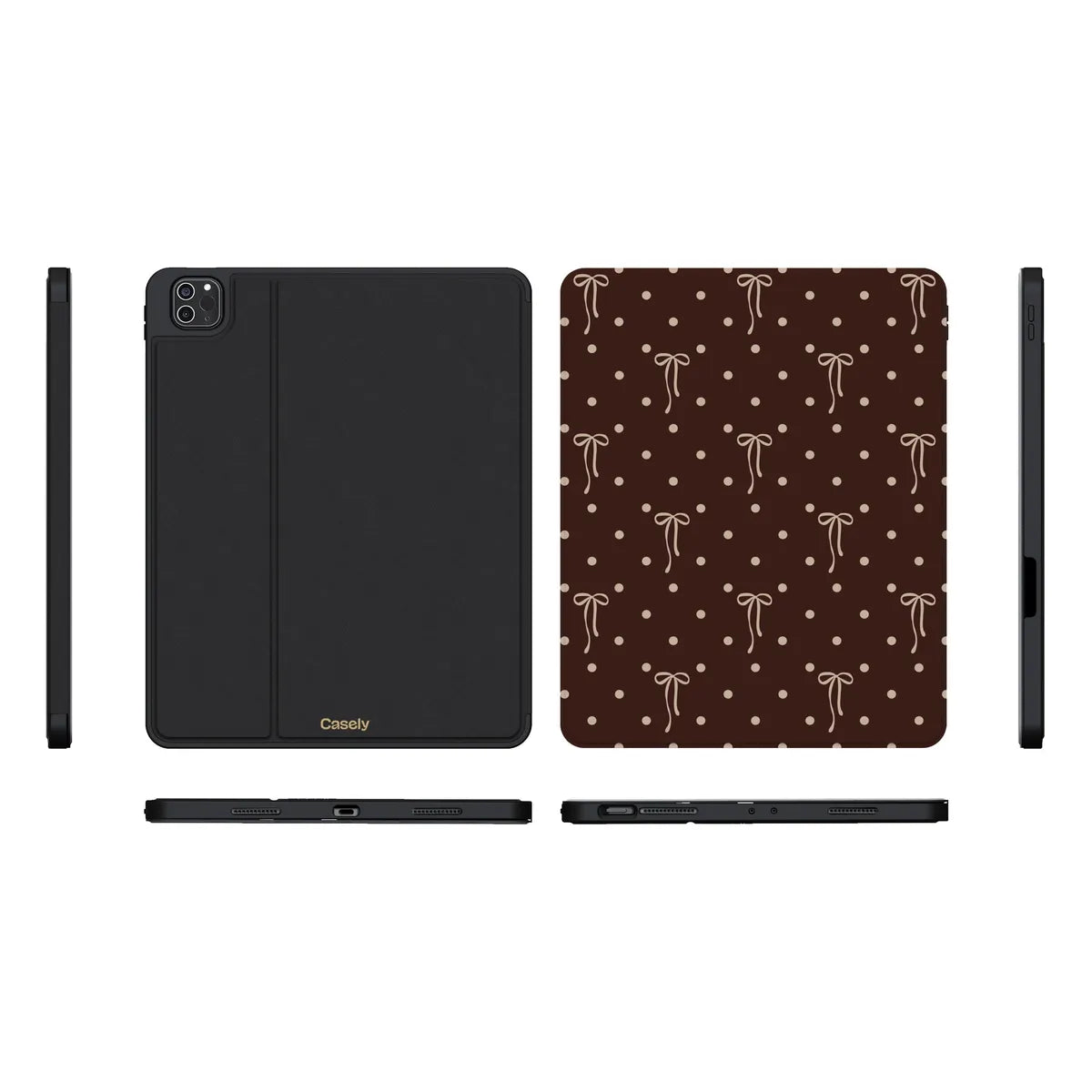 Teddy Bows | Brown Polka Dot iPad Case