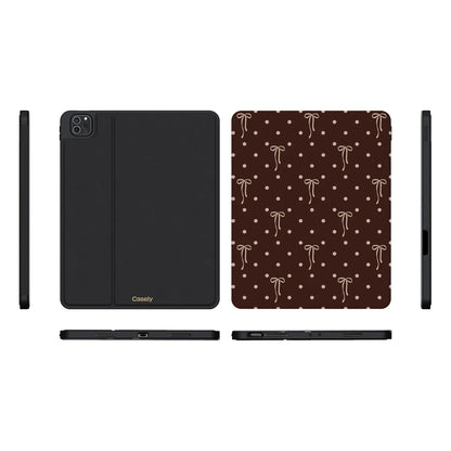 Teddy Bows | Brown Polka Dot iPad Case