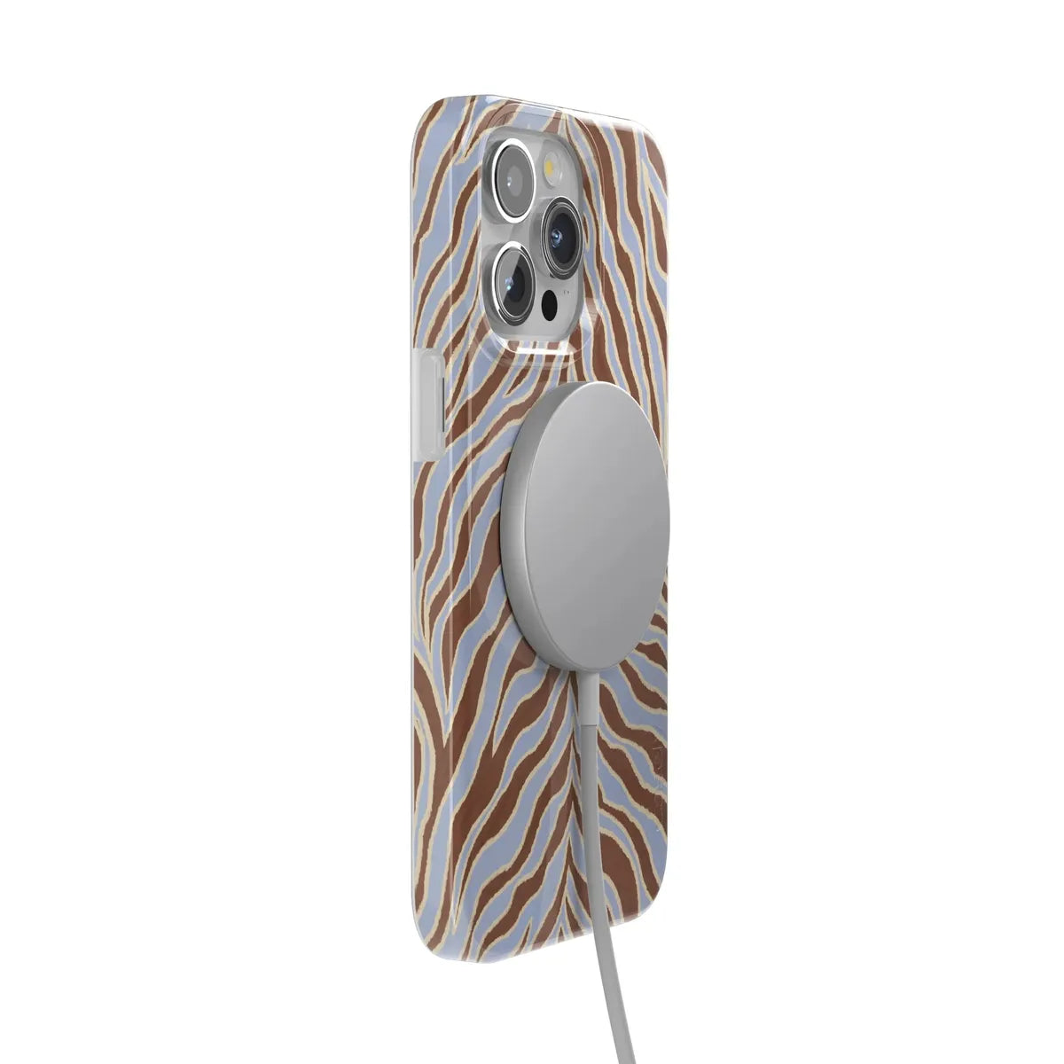 Untamed | Brown & Blue Zebra Case