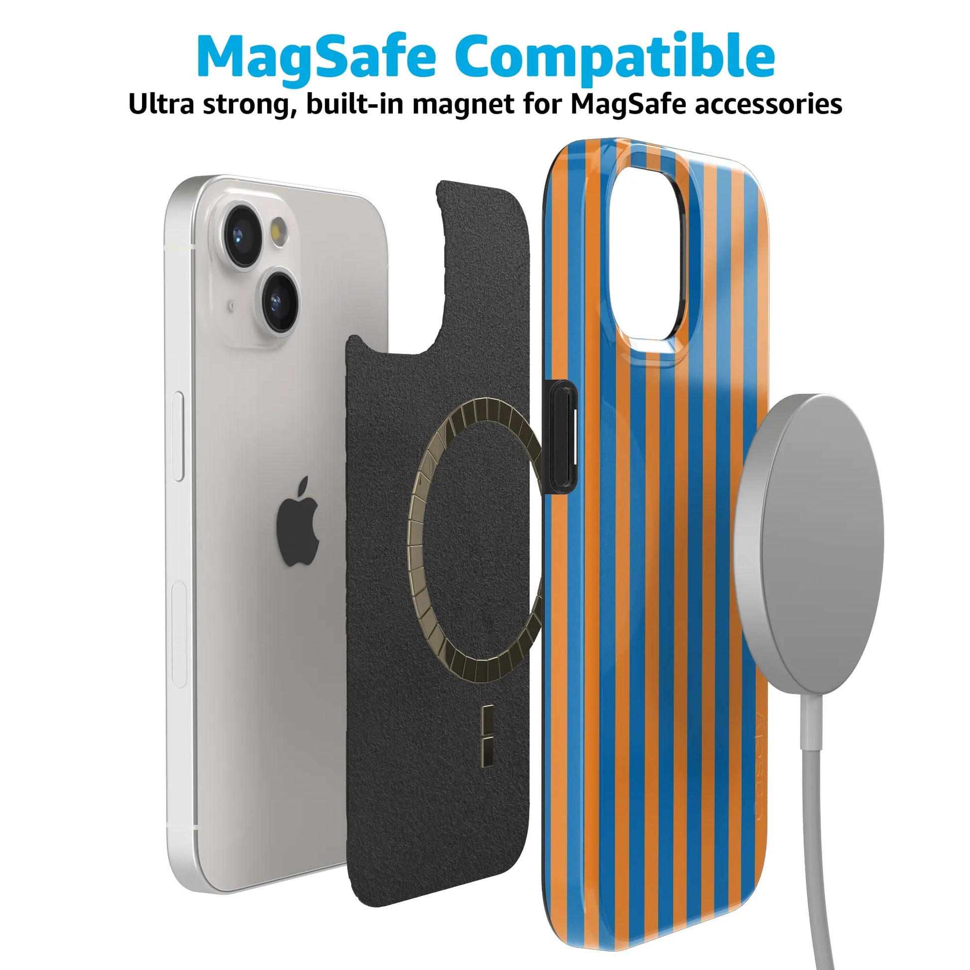 Go New York | Blue & Orange Stripes Case