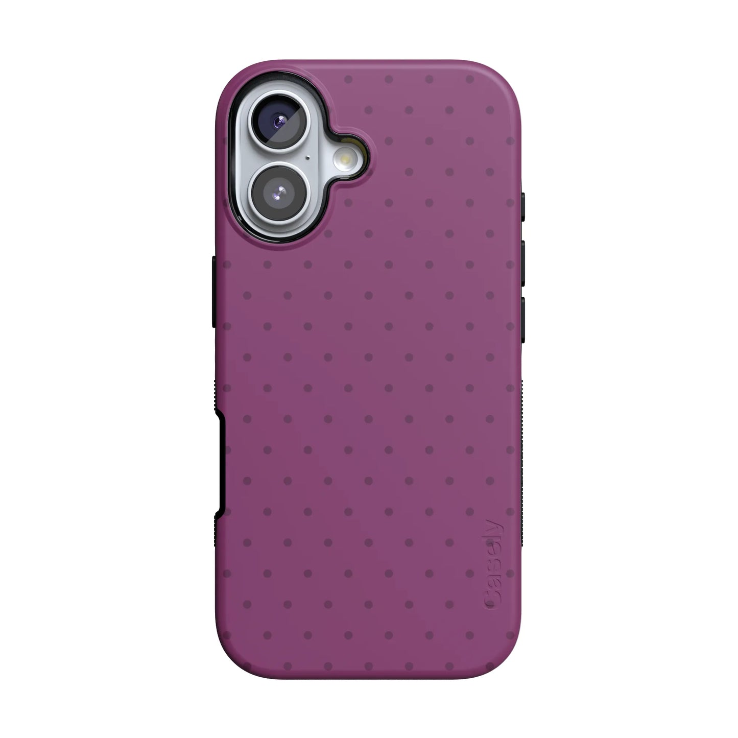 On the Dot | Plum Polka Dot Case - iPhone 16