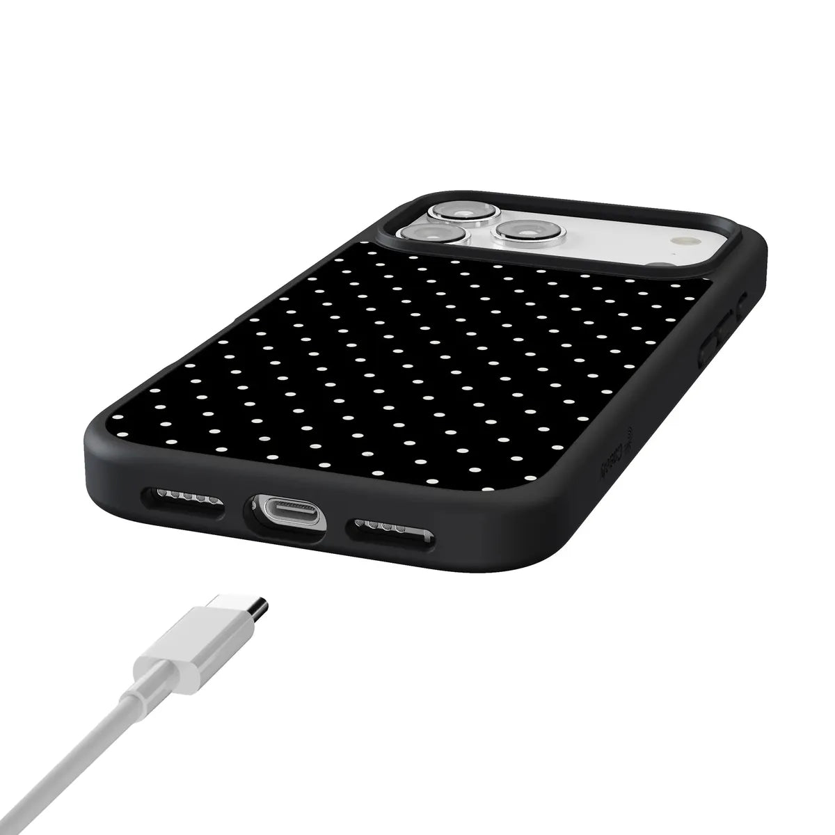 On the Dot | White Polka Dot Case