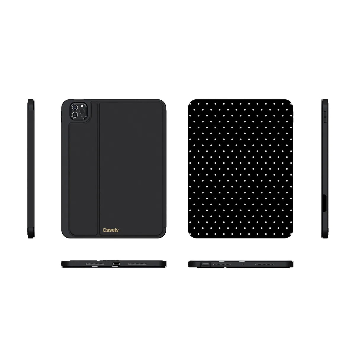 On the Dot | White Polka Dot iPad Case