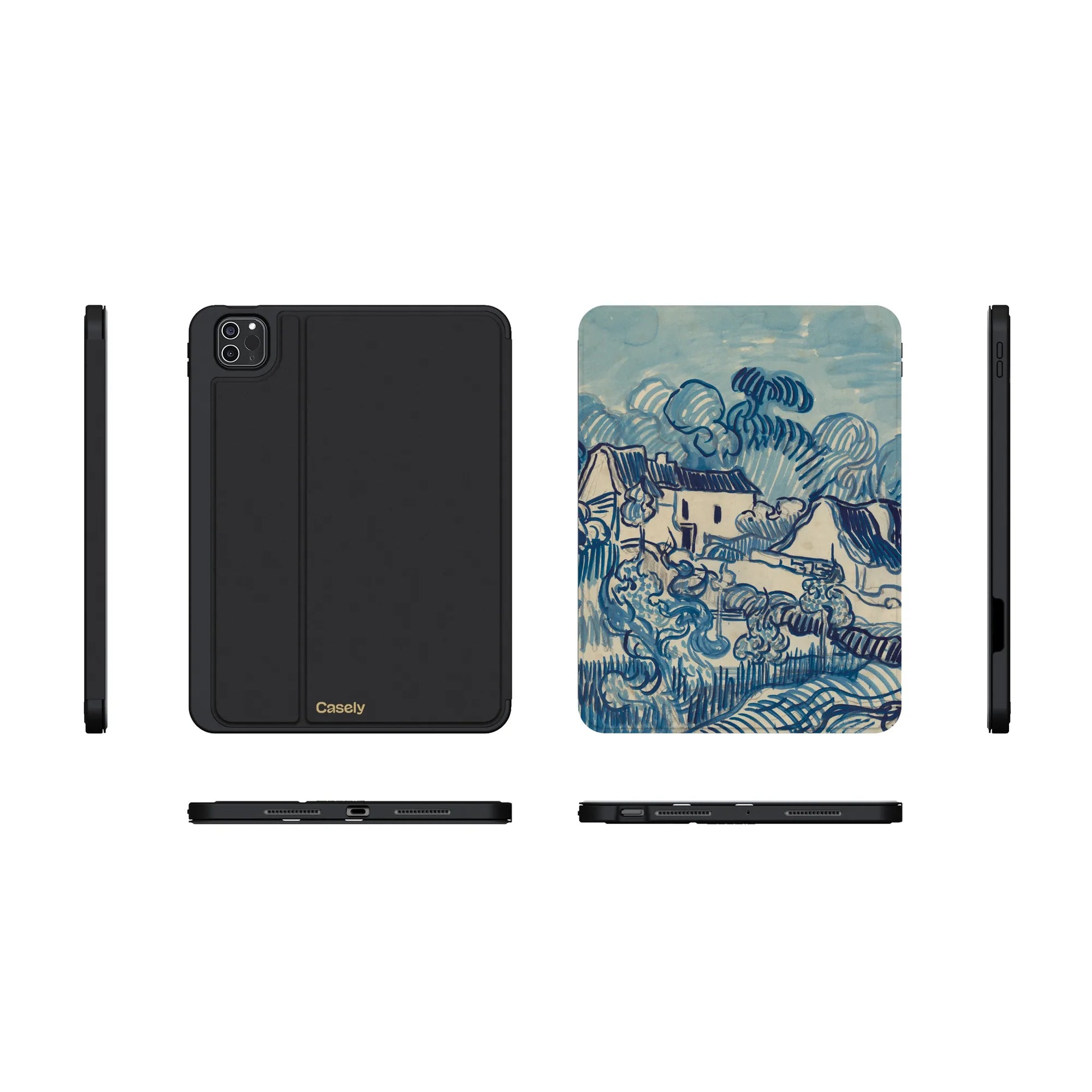 Van Gogh | Landscape With Houses iPad Case