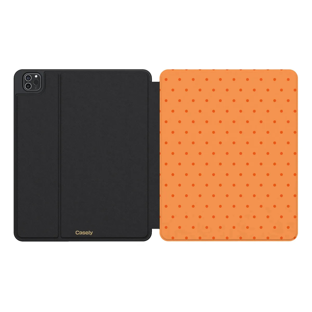 On the Dot | Orange Polka Dot iPad Case