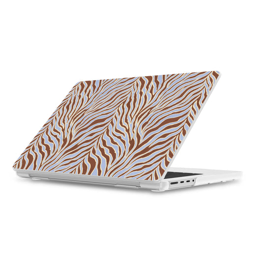 Untamed | Brown & Blue Zebra Laptop Shell