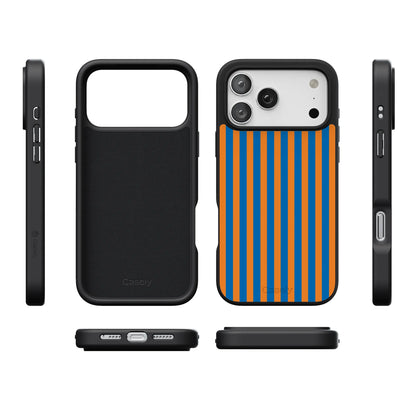 Go New York | Blue & Orange Stripes Case