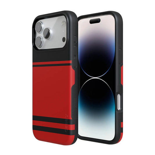 Storm Warning | Black & Red Stripes Case