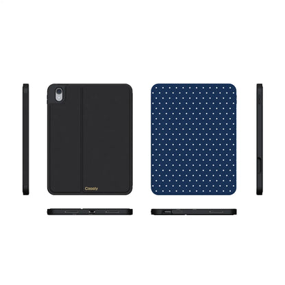 On the Dot | Navy Polka Dot iPad Case