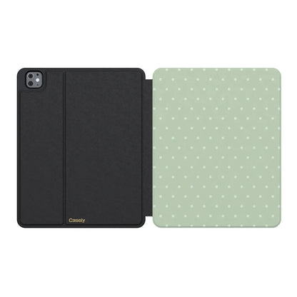 On the Dot | Green Polka Dot iPad Case