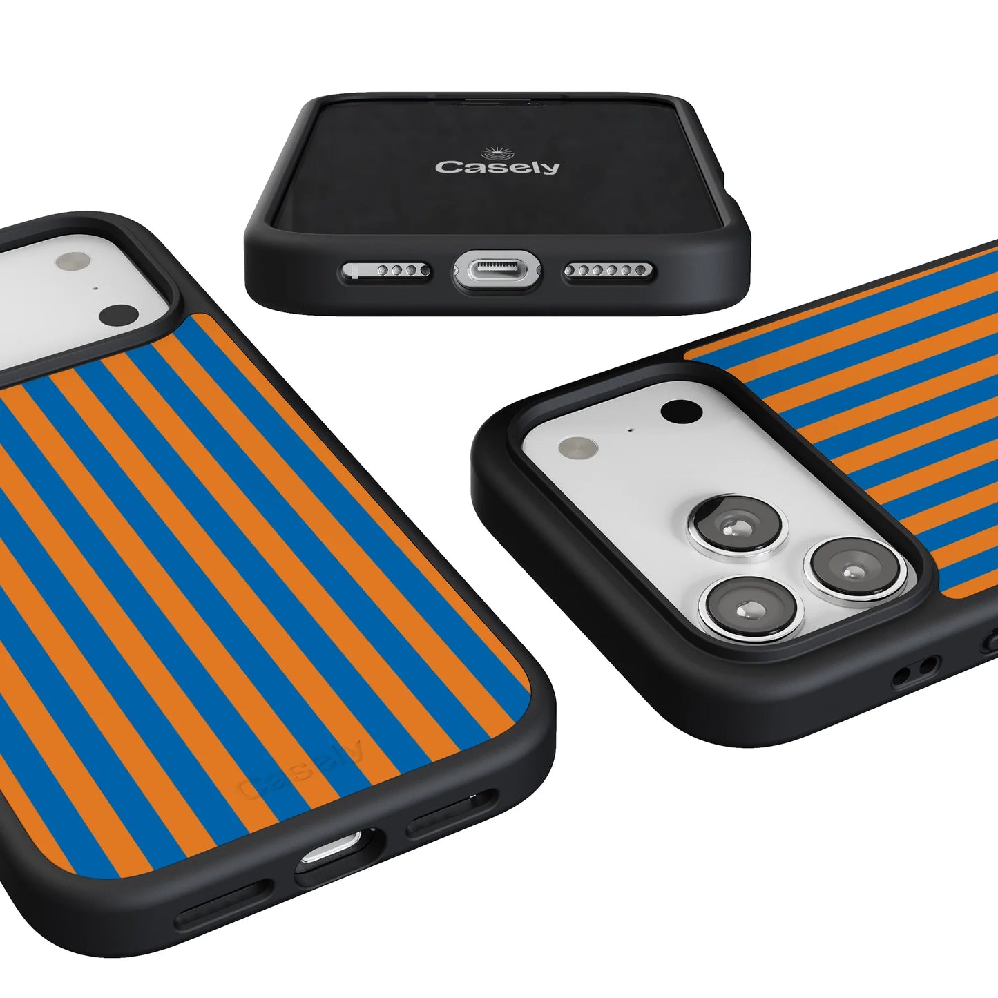 Go New York | Blue & Orange Stripes Case