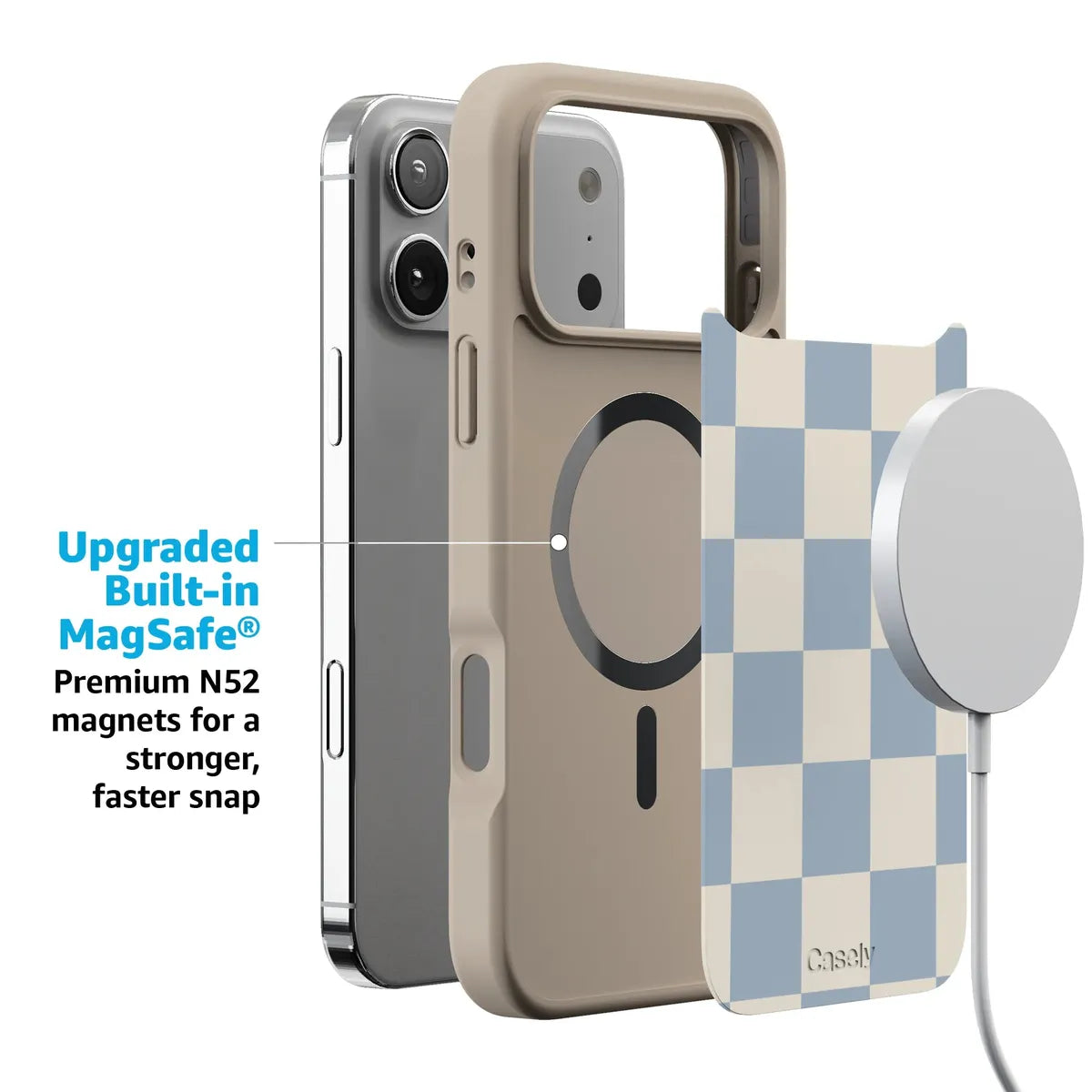 Fit Check | Light Blue Checkerboard Case