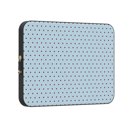 On the Dot | Blue Polka Dot Laptop Case