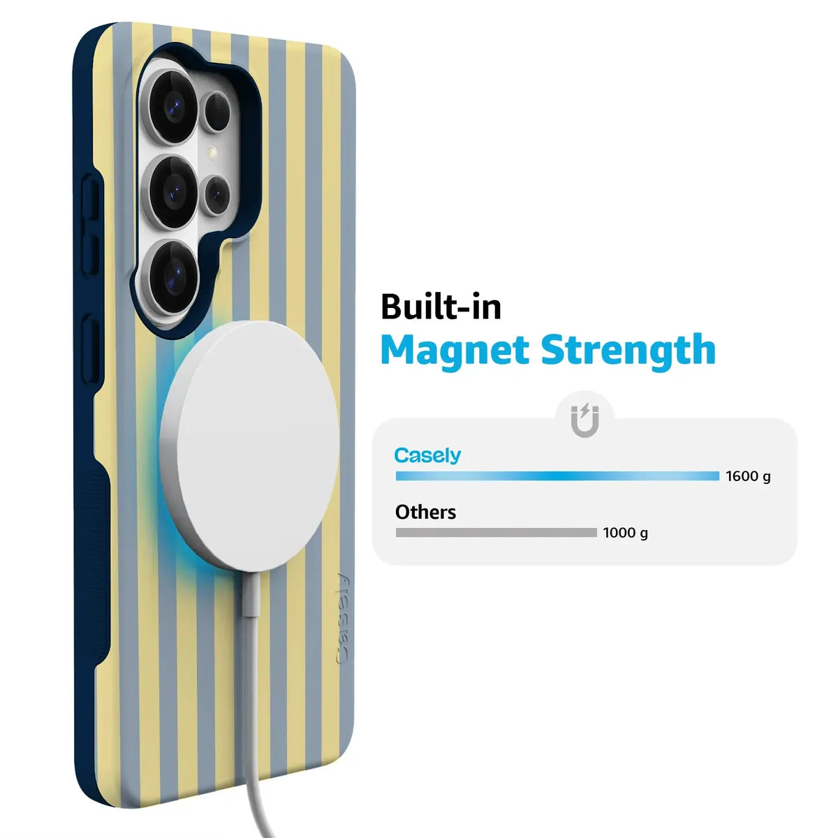 Coastline Stripes | Blue & Yellow Case
