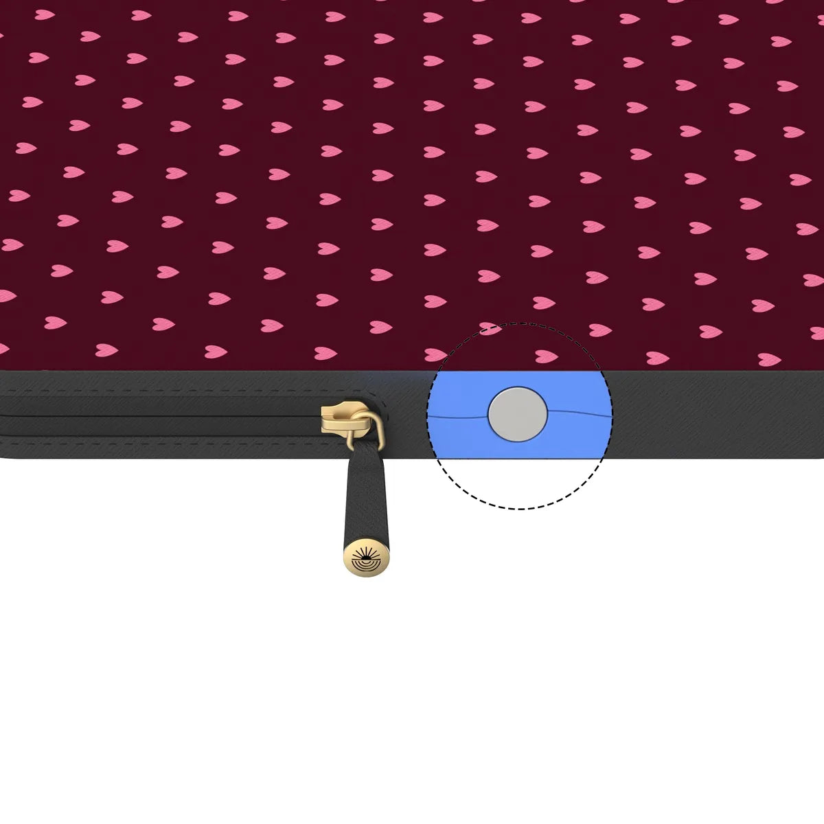 Heart Noir | Tiny Hearts Laptop Case