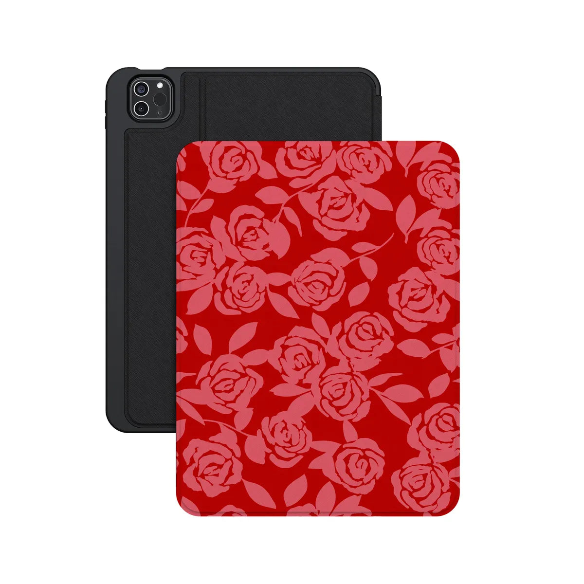 Final Rose | Red & Pink Floral iPad Case