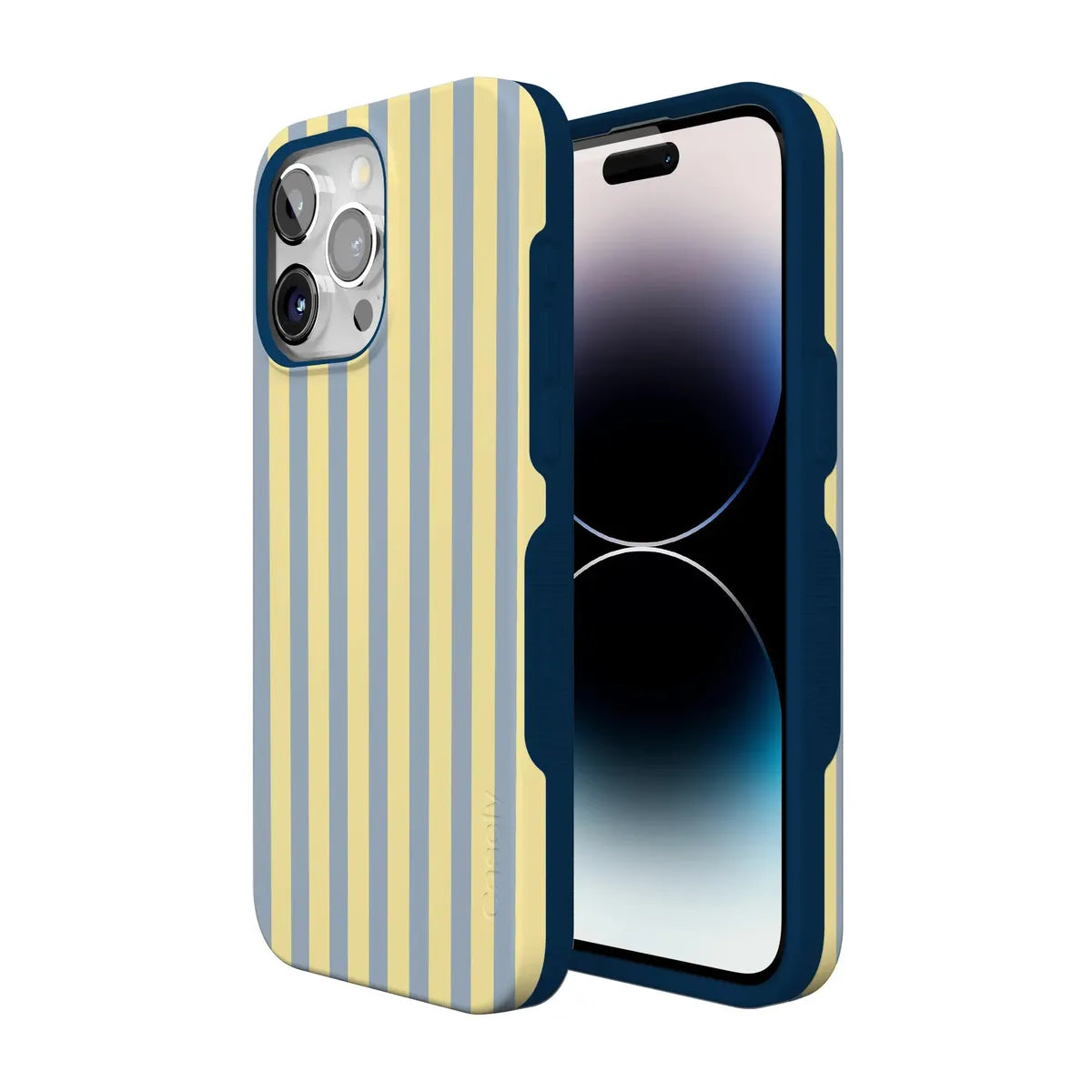 Coastline Stripes | Blue & Yellow Case