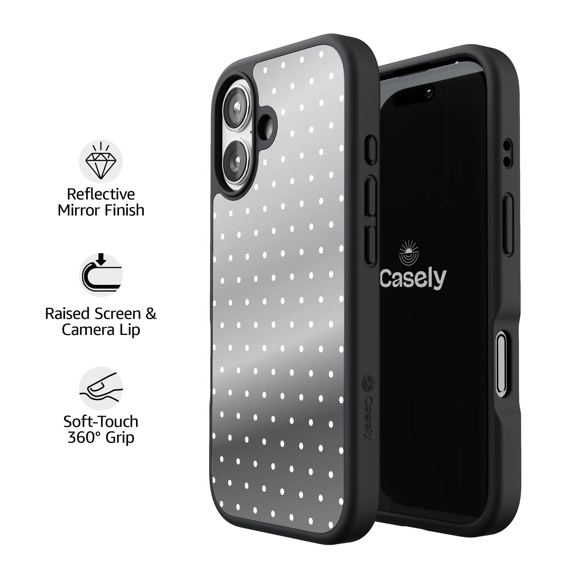 On the Dot | White Polka Dot Case
