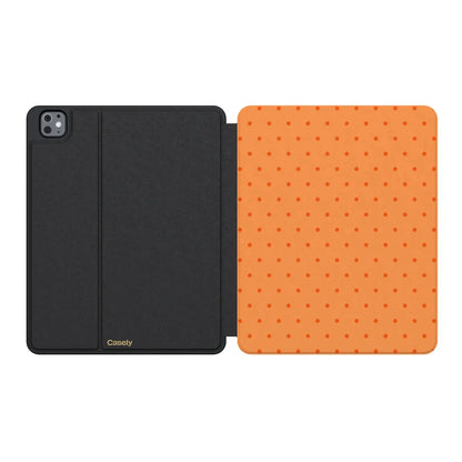 On the Dot | Orange Polka Dot iPad Case