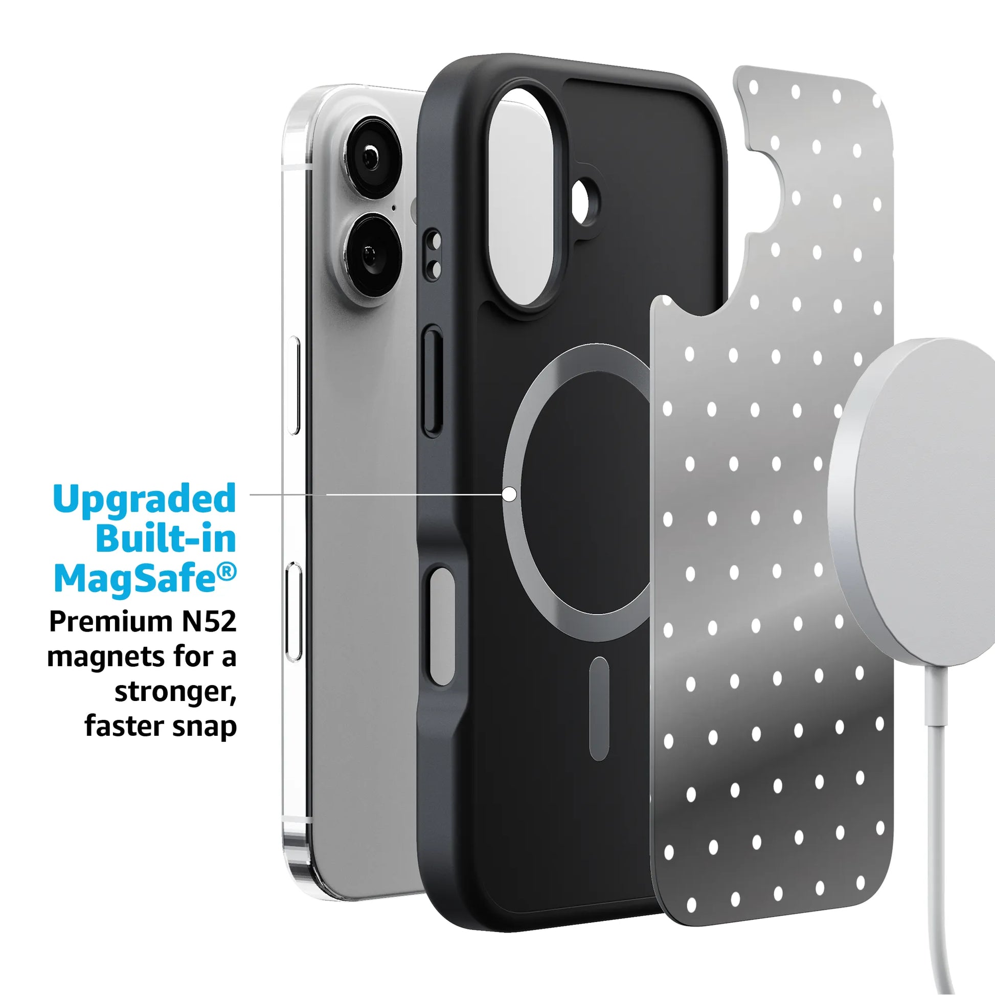 On the Dot | White Polka Dot Case