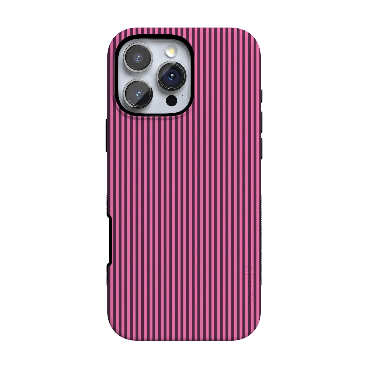 Stripes and the City | Pink & Purple Pinstripe Case - iPhone 16 Pro