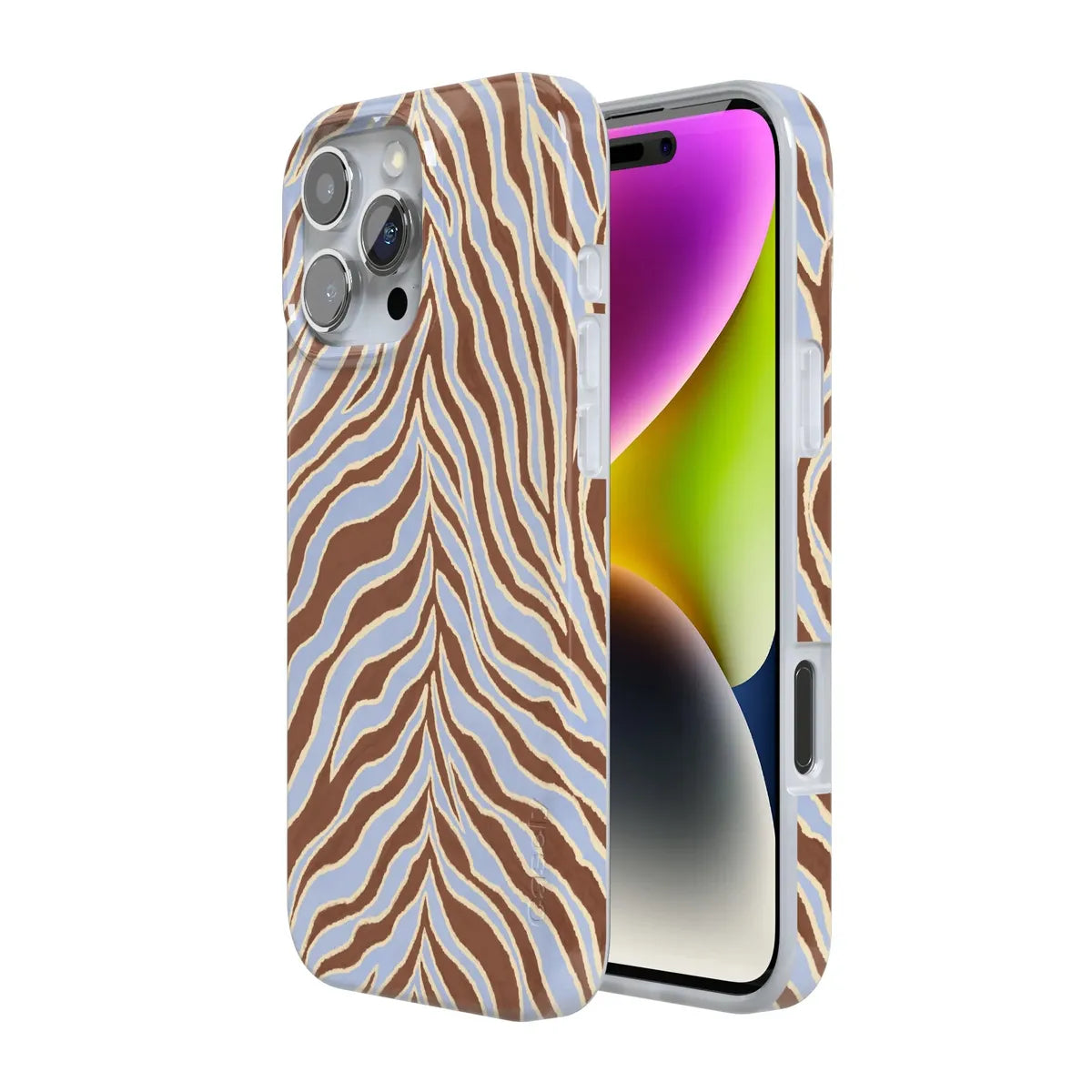 Untamed | Brown & Blue Zebra Case