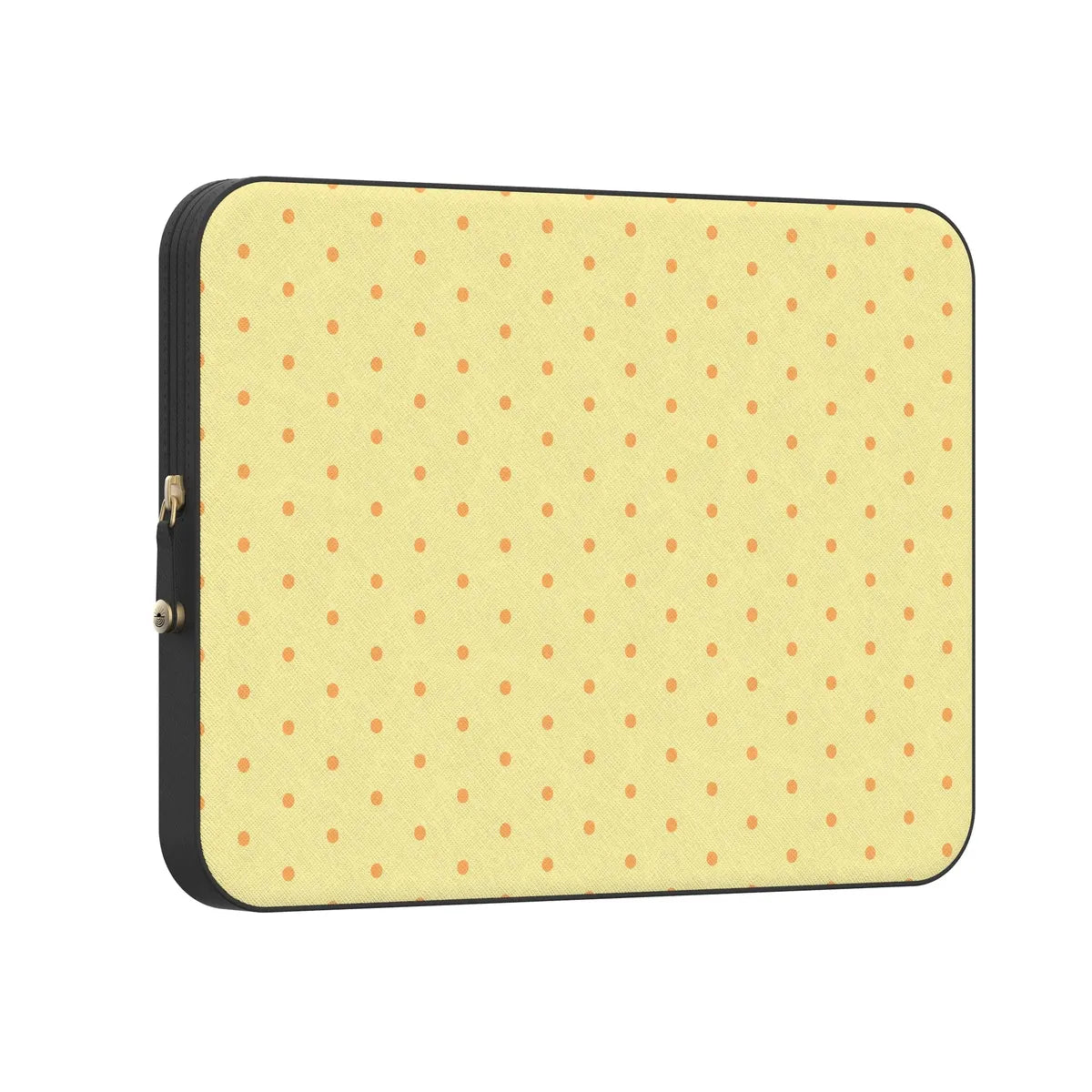 On the Dot | Yellow Polka Dot Laptop Case
