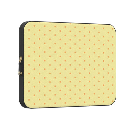 On the Dot | Yellow Polka Dot Laptop Case