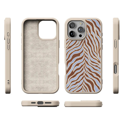 Untamed | Brown & Blue Zebra Case