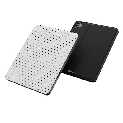 On the Dot | Black Polka Dot iPad Case