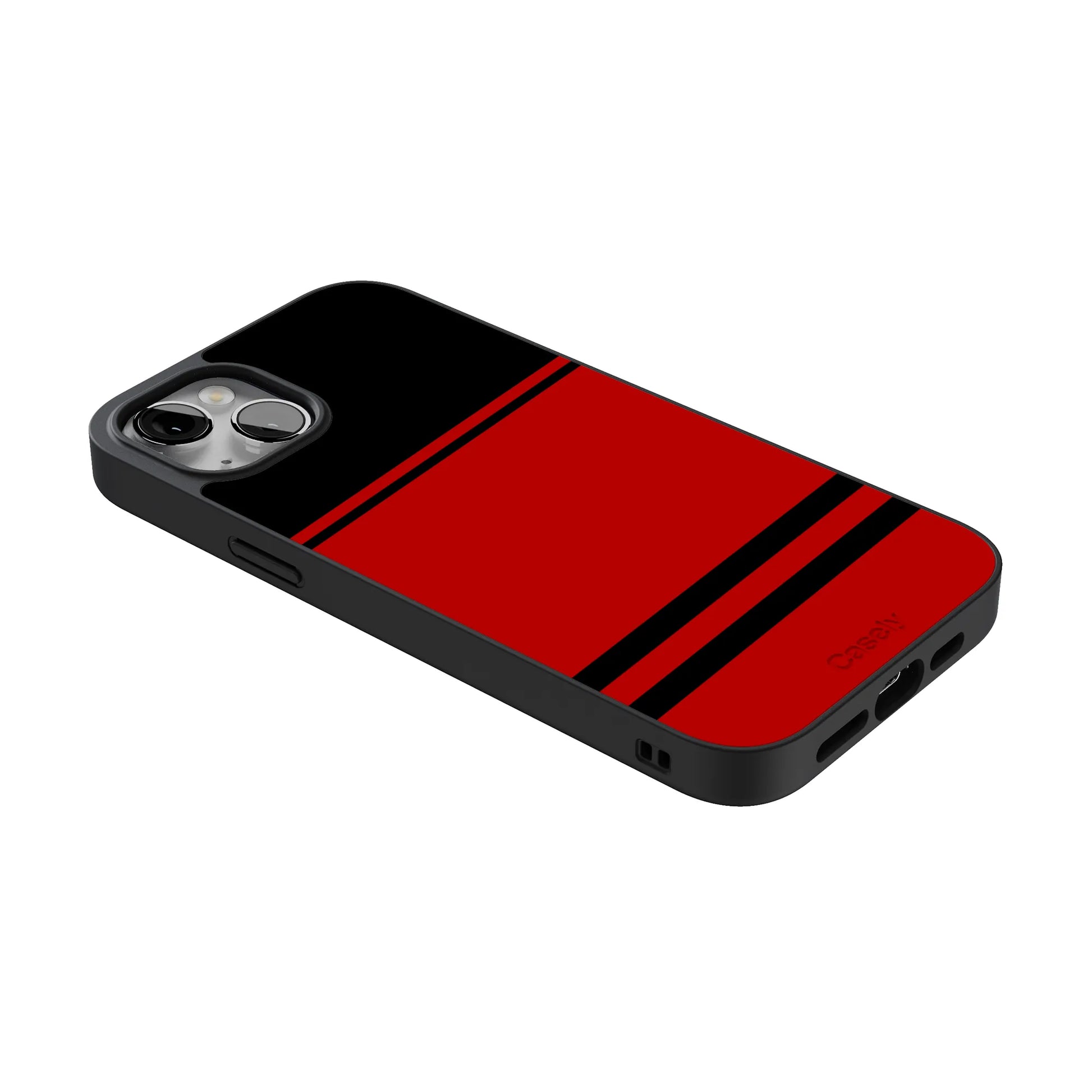 Storm Warning | Black & Red Stripes Case