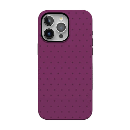 On the Dot | Plum Polka Dot Case - iPhone 13 Pro