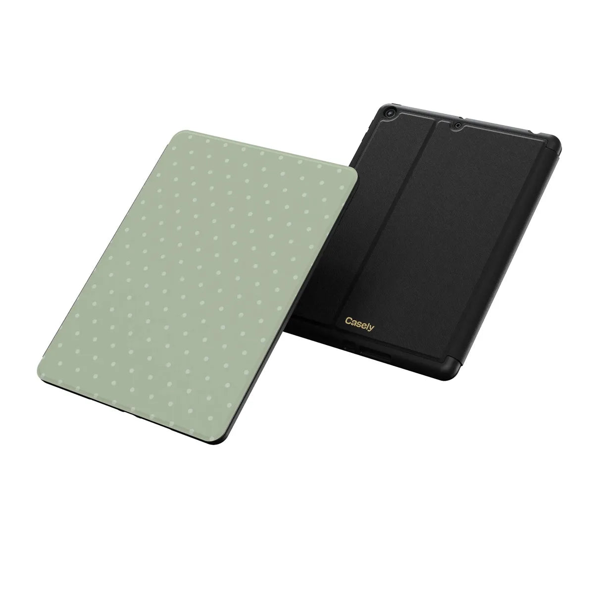 On the Dot | Green Polka Dot iPad Case