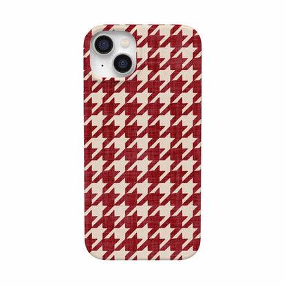 Scarlet Stitch | Red Houndstooth Case