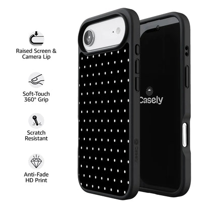 On the Dot | White Polka Dot Case