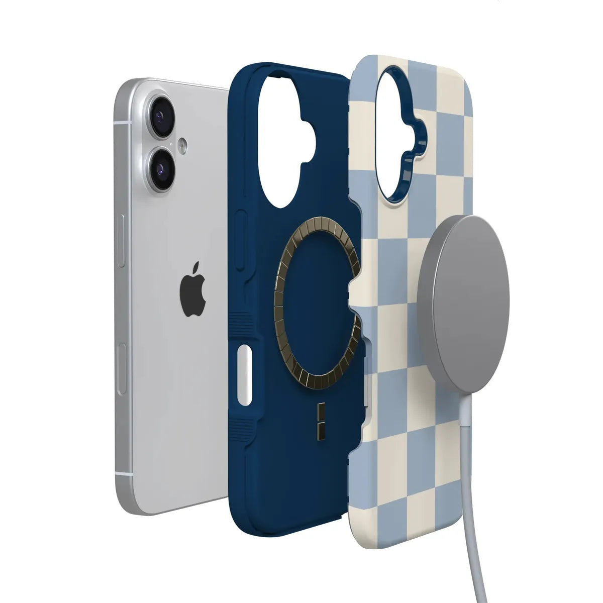 Fit Check | Light Blue Checkerboard Case