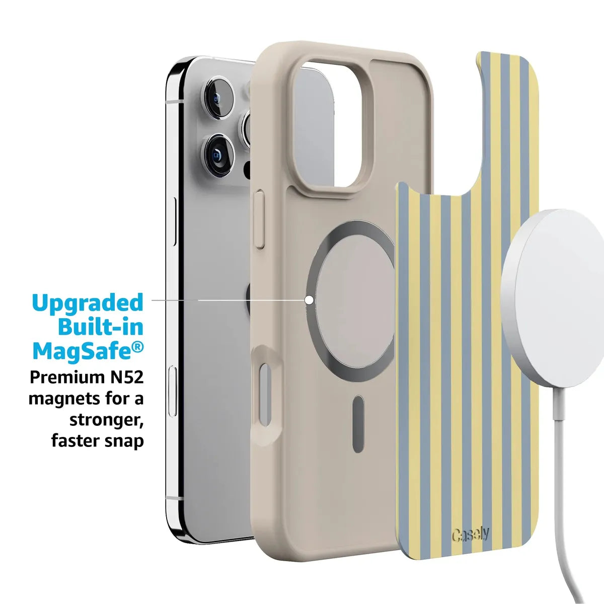 Coastline Stripes | Blue & Yellow Case