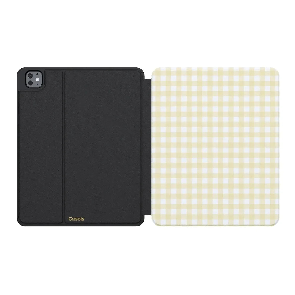 Pastel Picnic | Yellow Gingham iPad Case