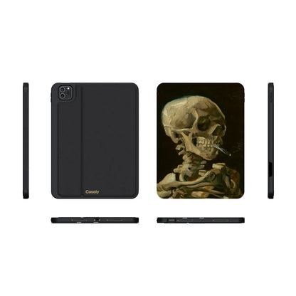 Van Gogh | Head of a Skeleton with a Burning Cigarette iPad Case