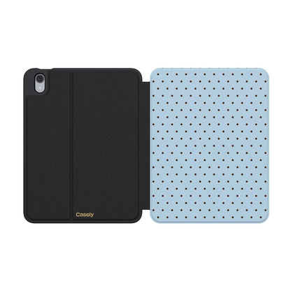 On the Dot | Blue Polka Dot iPad Case