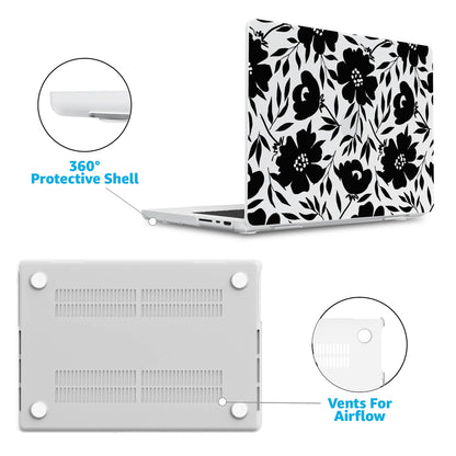 Dark Fantasy | Contrast Floral Laptop Shell