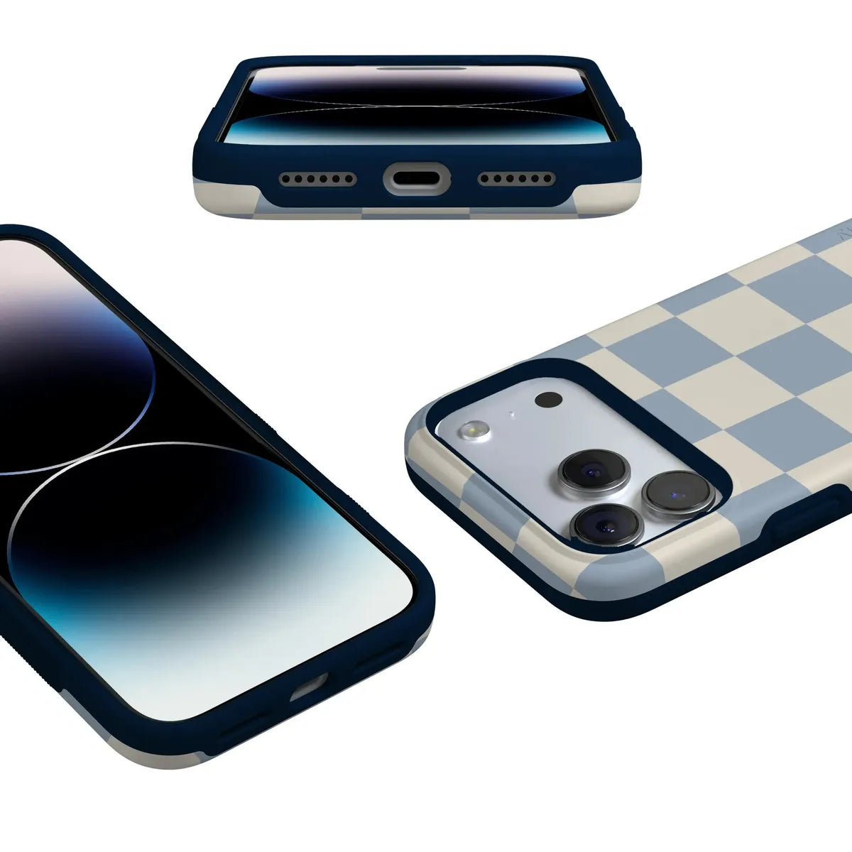 Fit Check | Light Blue Checkerboard Case
