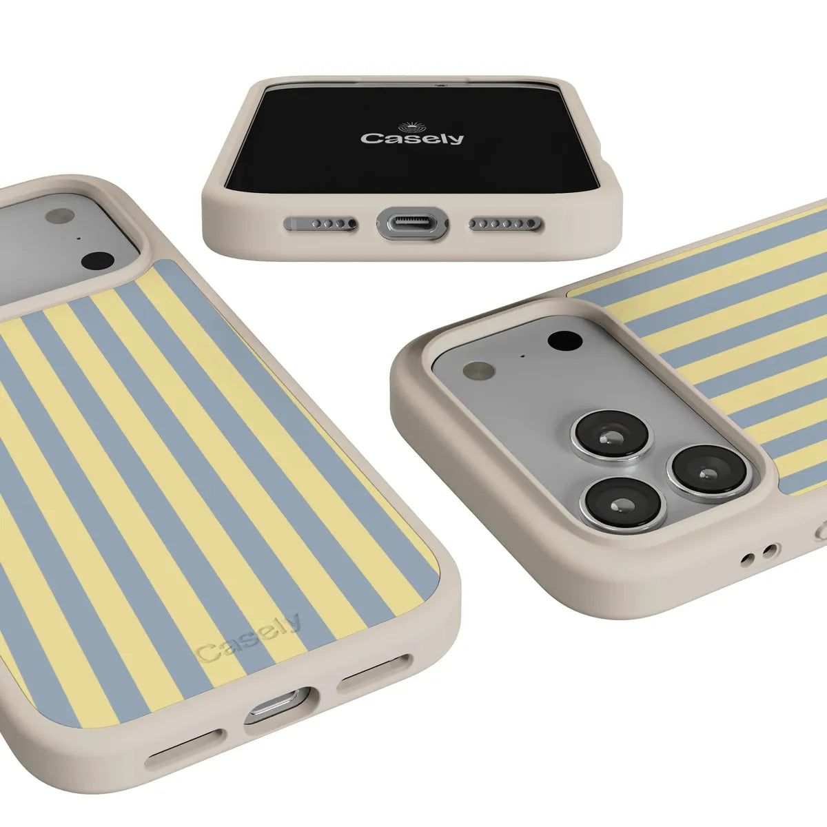Coastline Stripes | Blue & Yellow Case
