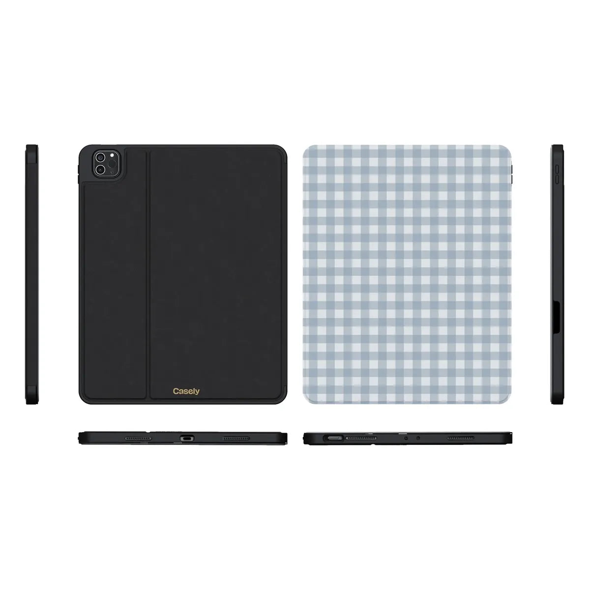 Pastel Picnic | Blue Gingham iPad Case