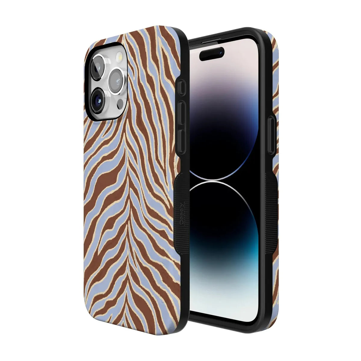 Untamed | Brown & Blue Zebra Case