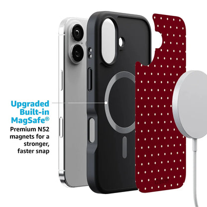 On the Dot | Maroon Polka Dot Case
