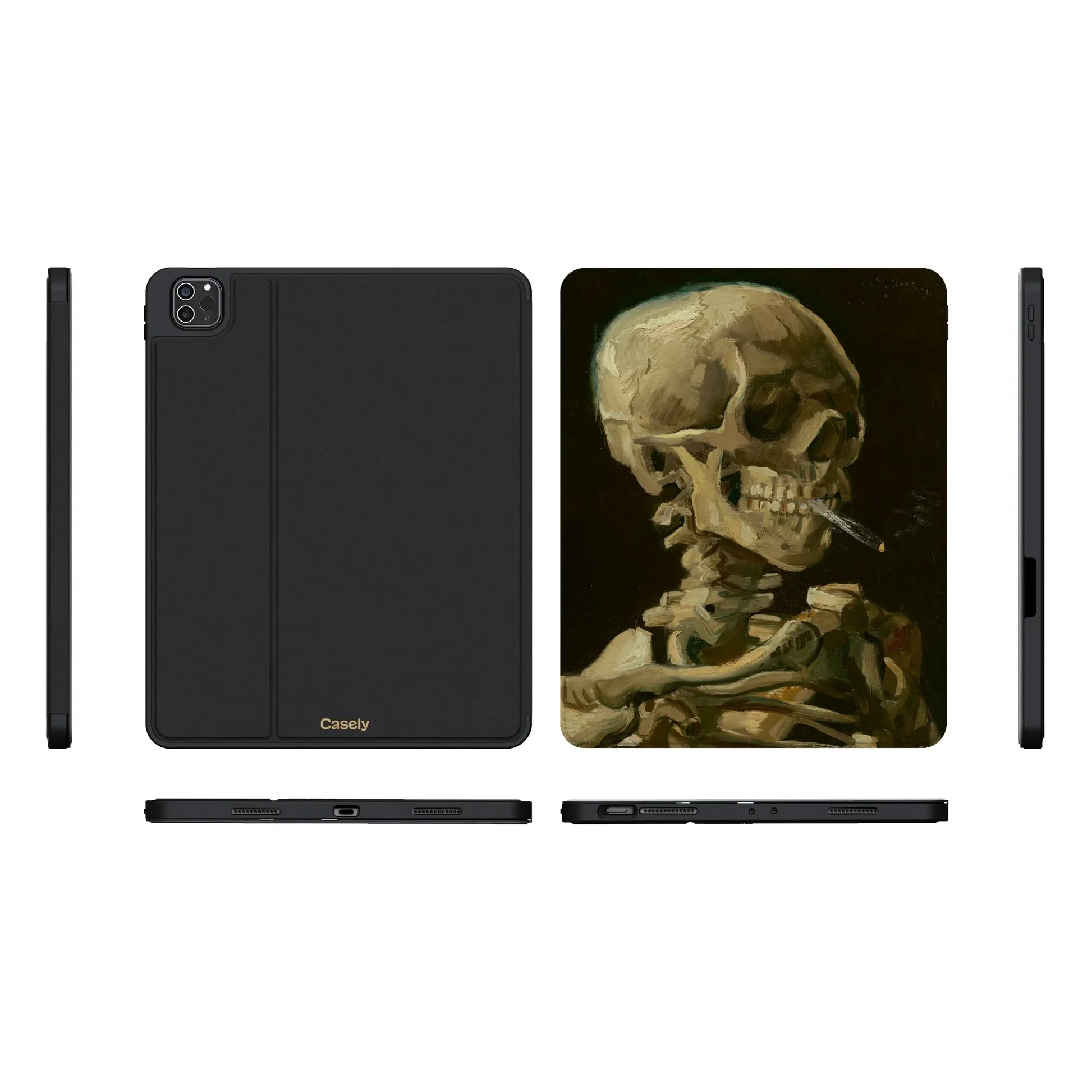 Van Gogh | Head of a Skeleton with a Burning Cigarette iPad Case