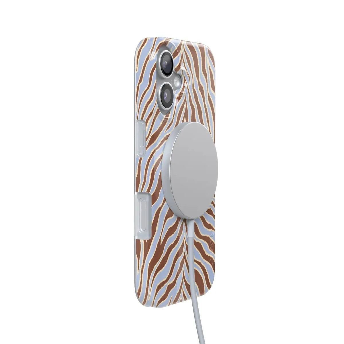 Untamed | Brown & Blue Zebra Case