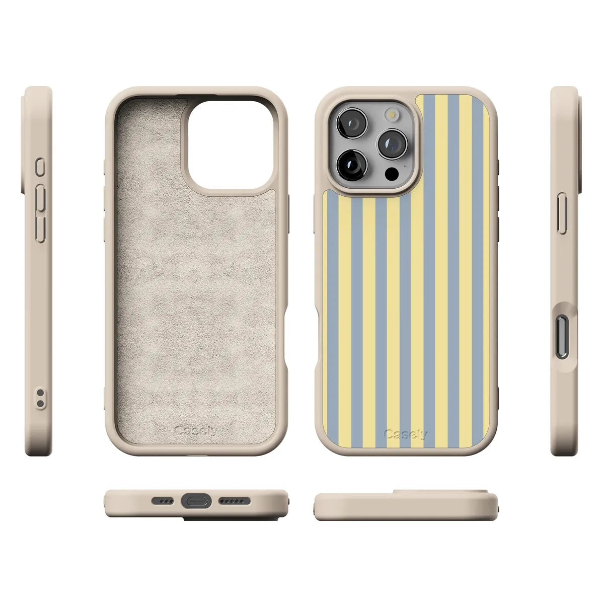 Coastline Stripes | Blue & Yellow Case